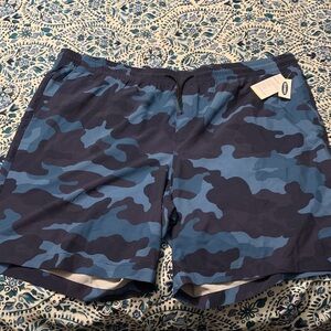 Old Navy Men's Blue Camo Swim Trunks